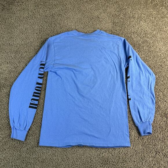 Pacsun Shirt Mens Small Blue Yellow New Youth Seeking Euphoria Long Sleeve - Picture 5 of 9